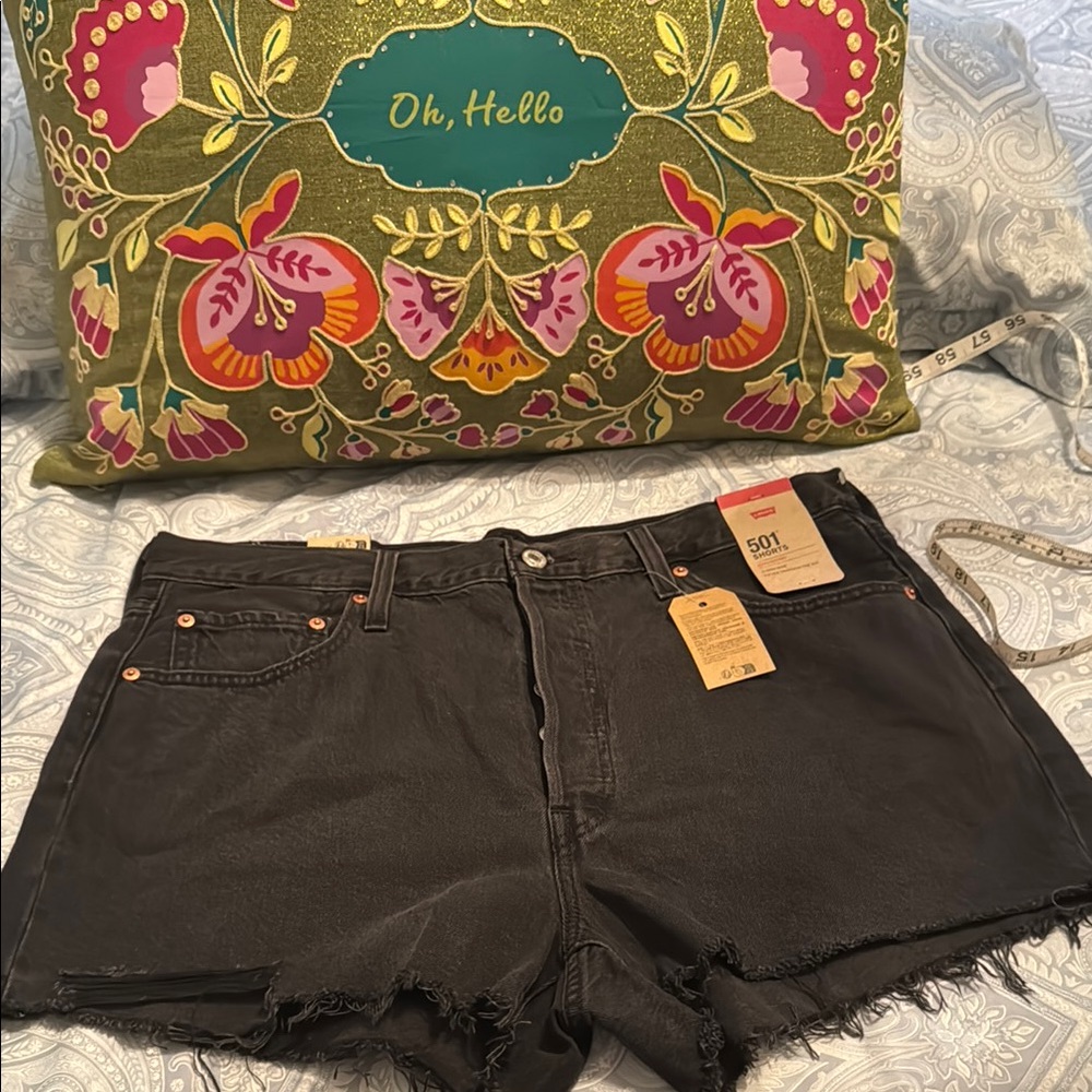 Levi's Black Jean Shorts